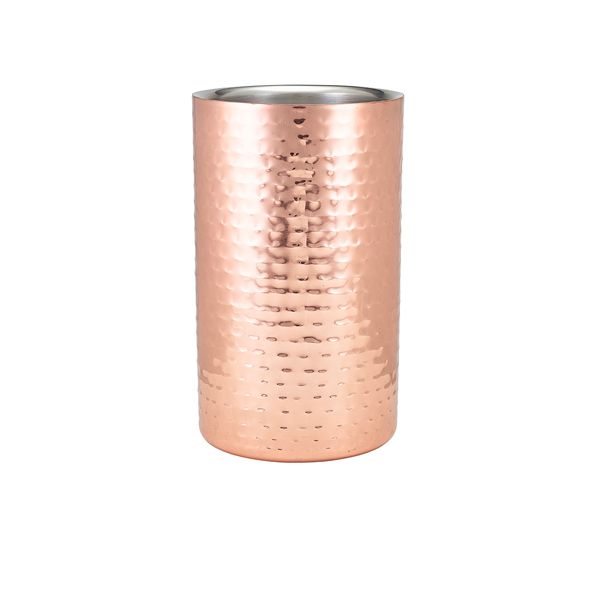 Picture of GenWare Hammered Copper Plated Wine Cooler