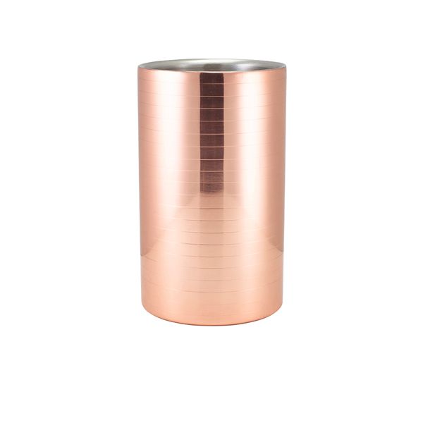 Picture of GenWare Ribbed Copper Plated Wine Cooler