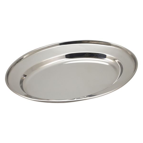 Picture of GenWare Stainless Steel Oval meat Flat 10"