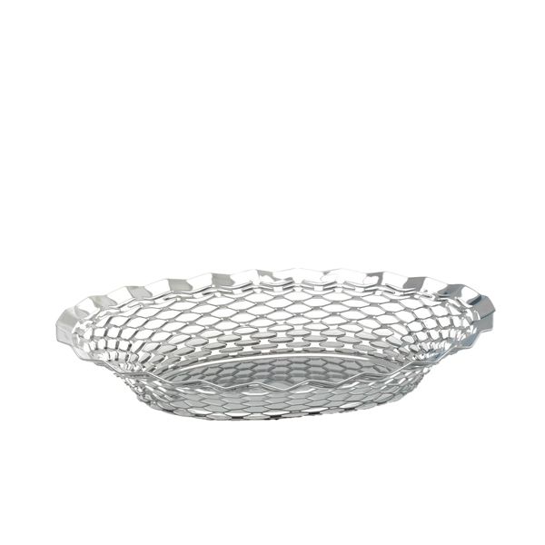 Picture of S/St.Oval Basket 11.3/4"X9.1/4"