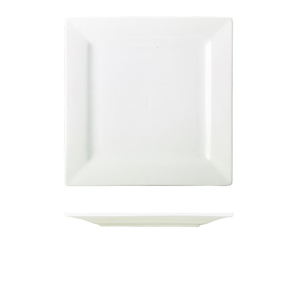 Picture of Genware Porcelain Square Plate 26cm/10.25"