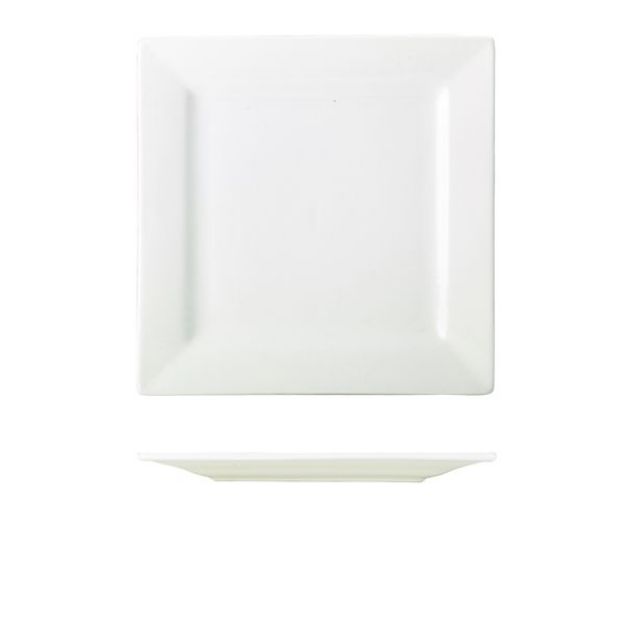 Picture of Genware Porcelain Square Plate 26cm/10.25"