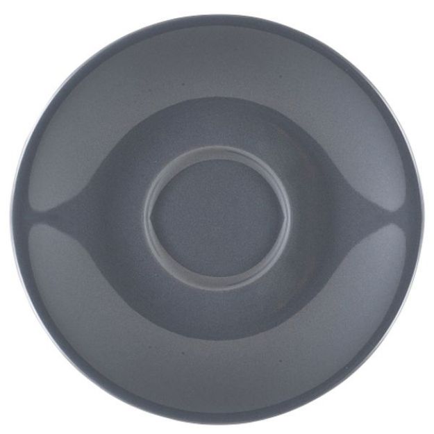 Picture of Genware Porcelain Grey Saucer 12cm/4.75"