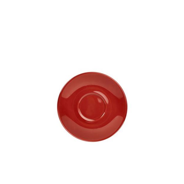 Picture of Genware Porcelain Red Saucer 12cm/4.75"