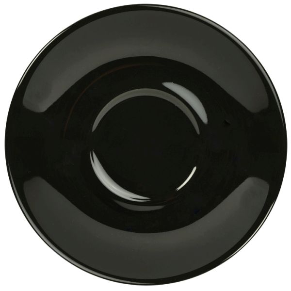 Picture of Genware Porcelain Black Saucer 13.5cm/5.25"