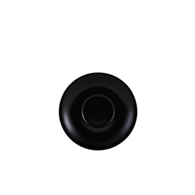 Picture of GW Porc Matt Black Saucer 13.5cm/5.25"
