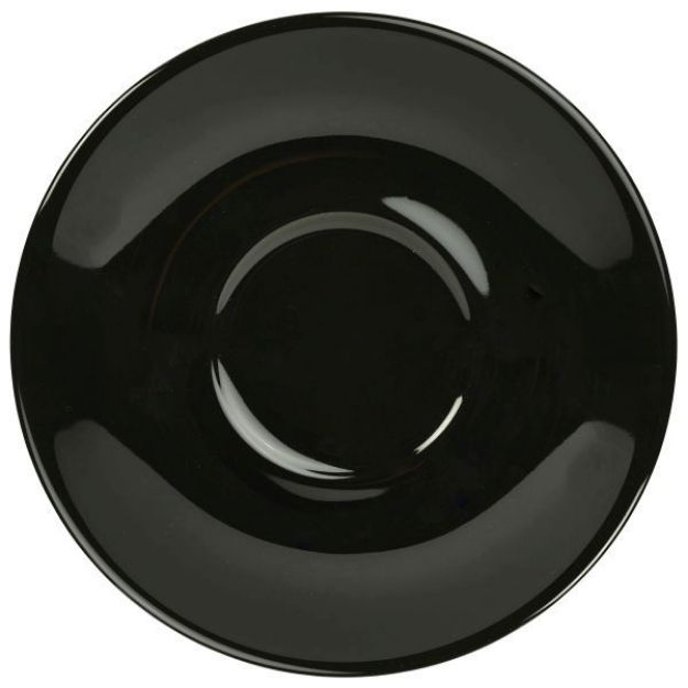 Picture of Genware Porcelain Black Saucer 16cm/6.25"