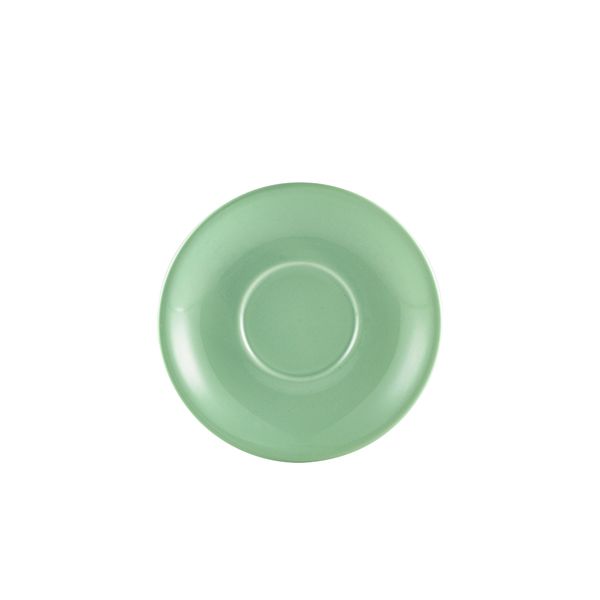 Picture of Genware Porcelain Green Saucer 16cm/6.25"