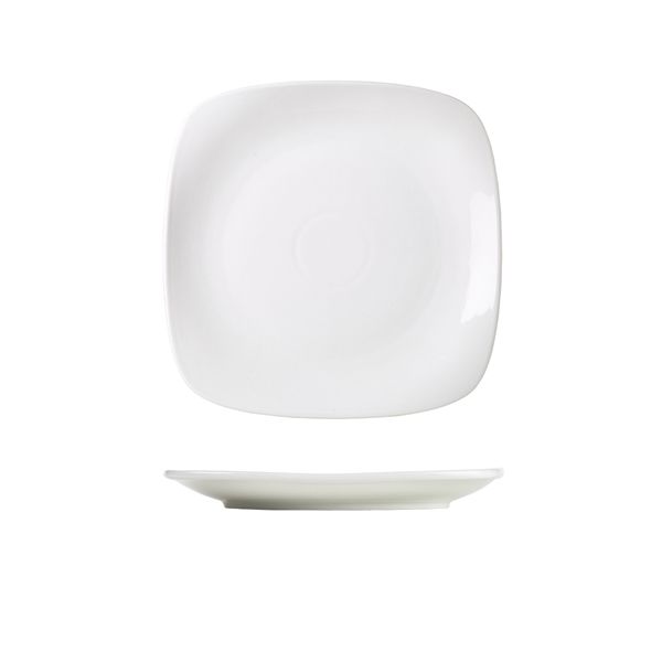 Picture of GW Porc Rounded Square Plate 21cm/8.25"