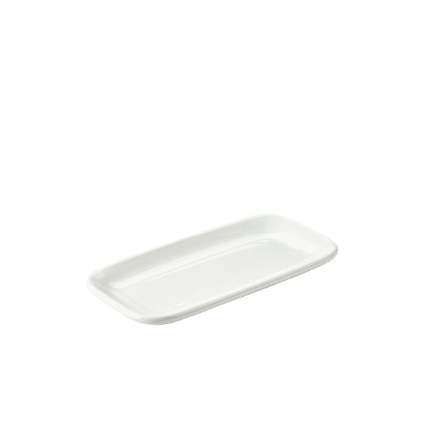 Picture of Porc Rounded Rect Plate 24.5x12.5cm/9.75x5"