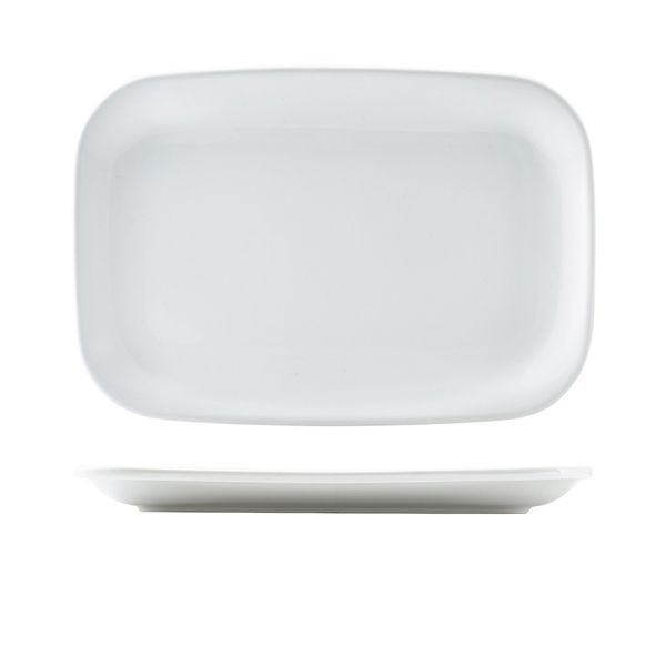 Picture of GW Porc Rounded Rect Plate 35.5x24cm/14x9.5"