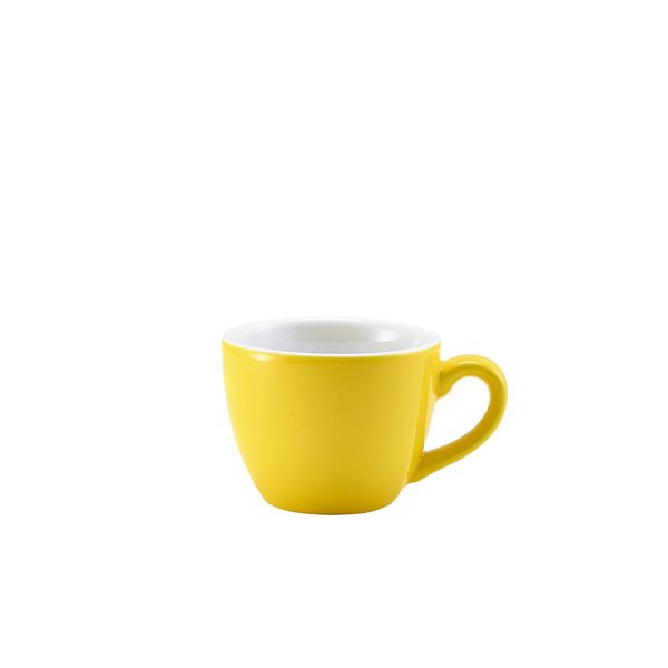 Picture of GW Porc Yellow Bowl Shaped Cup 9cl/3oz