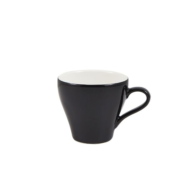 Picture of Genware Porcelain Black Tulip Cup 18cl/6.25oz