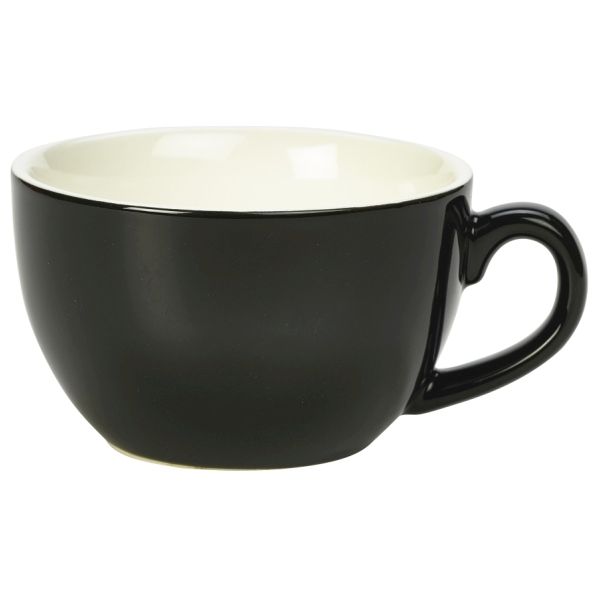 Picture of GW Porc Black Bowl Shaped Cup 17.5cl/6oz