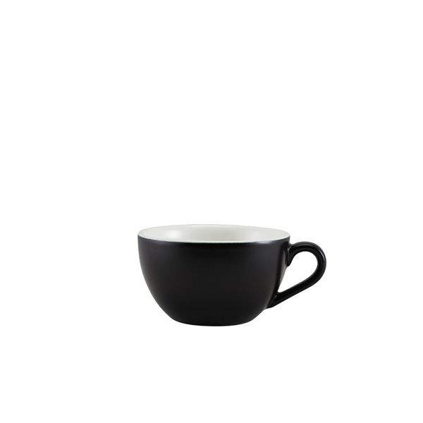 Picture of GW Porc Matt Black Bowl Shaped Cup 17.5cl/6oz