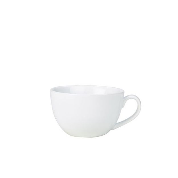 Picture of Genware Porcelain Bowl Shaped Cup 25cl/8.75oz, Fits Saucer 182115
