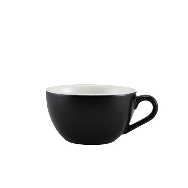 Picture of GW Porc Matt Black Bowl Shaped Cup 34cl/12oz