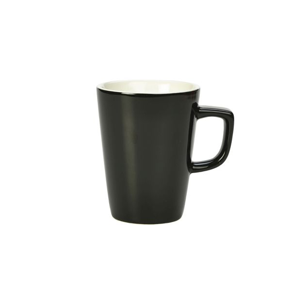 Picture of Genware Porcelain Black Latte Mug 34cl/12oz