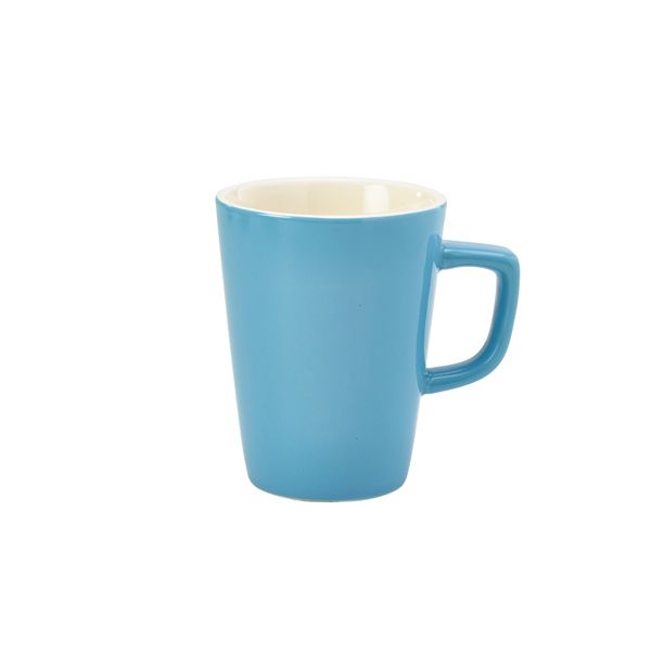 Picture of Genware Porcelain Blue Latte Mug 34cl/12oz