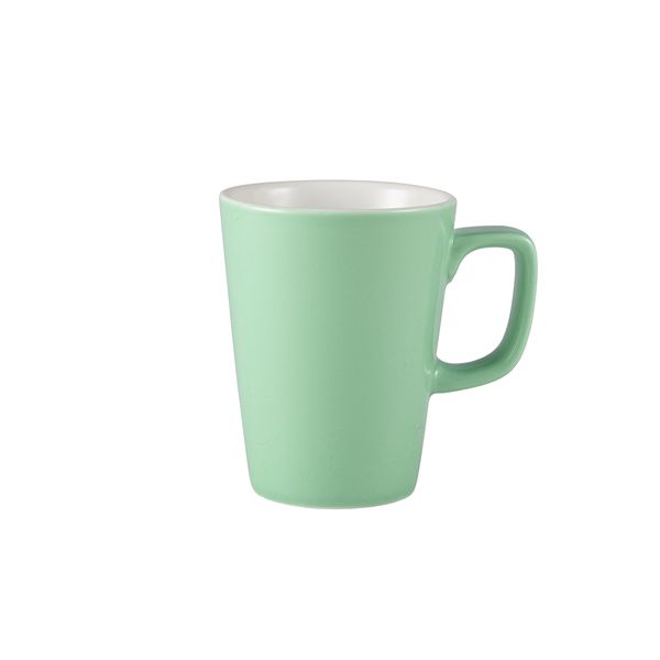 Picture of Genware Porcelain Green Latte Mug 34cl/12oz