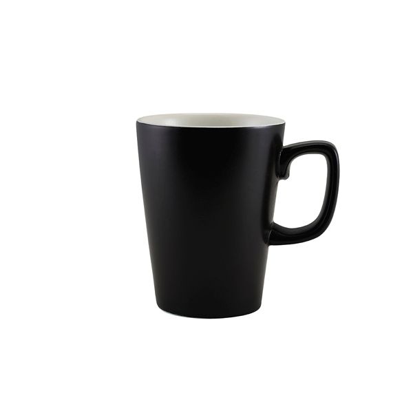 Picture of GW Porc Matt Black Latte Mug 34cl/12oz