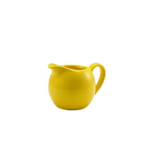 Picture of Genware Porcelain Yellow Jug 14cl/5oz