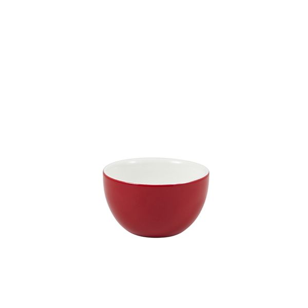 Picture of Genware Porcelain Red Sugar Bowl 17.5cl/6oz