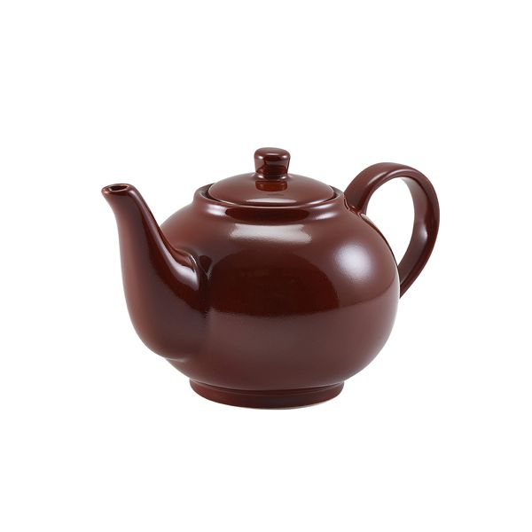 Picture of GenWare Porcelain Brown Teapot 45cl/15.75oz