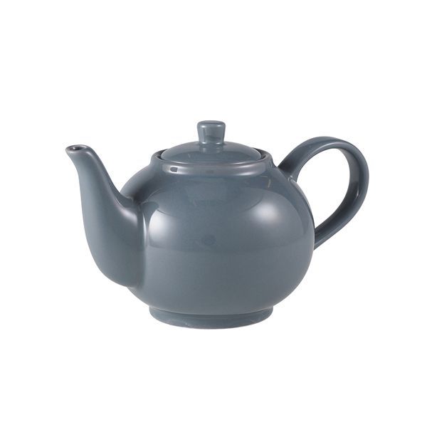 Picture of Genware Porcelain Grey Teapot 45cl/15.75oz