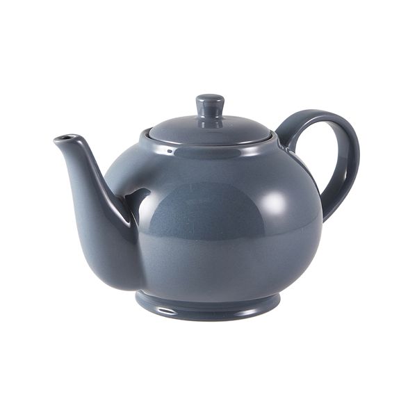 Picture of Genware Porcelain Grey Teapot 85cl/30oz