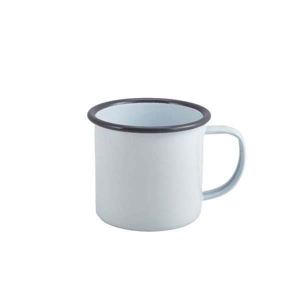 Picture of Enamel Mug White with Grey Rim 36cl/12.5oz