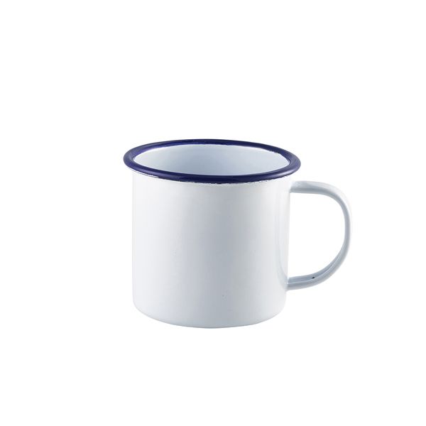 Picture of Enamel Mug White with Blue Rim 36cl/12.5oz