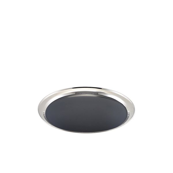 Picture of Non Slip Stainless Steel Round Tray 12"