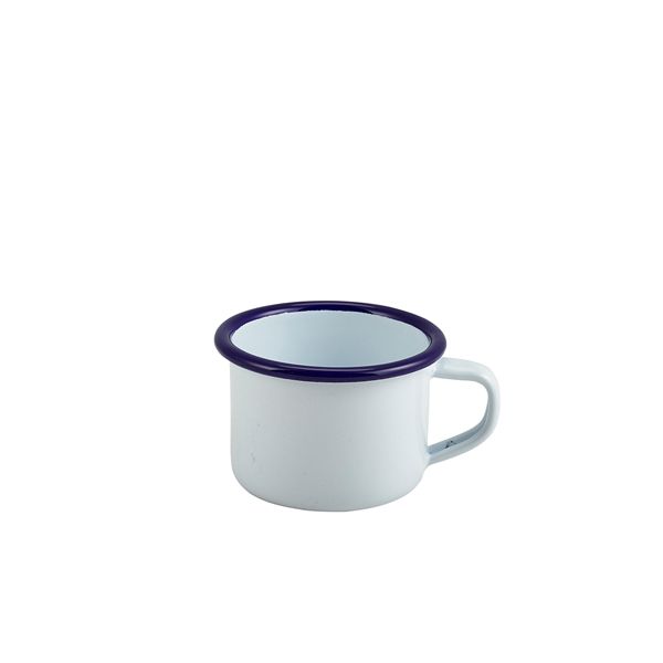 Picture of Enamel Mug White With Blue Rim 12cl/4.2oz