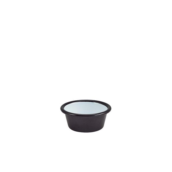 Picture of Enamel Ramekin Black 8cm Dia 90ml/3.2oz