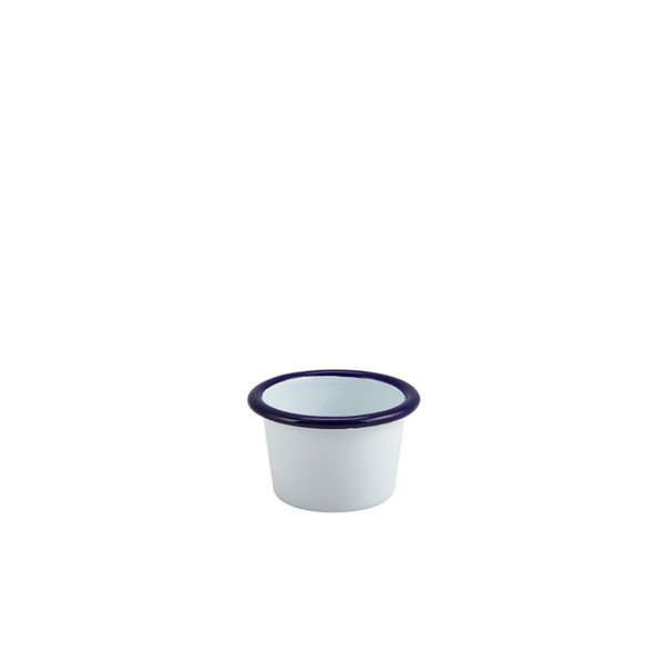 Picture of Enam Ramekin White w Blue Rim 7cm  90ml/3.2oz