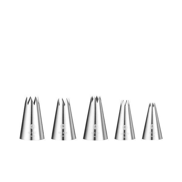 Picture of Icing Tips 5 Piece Set - Serrated