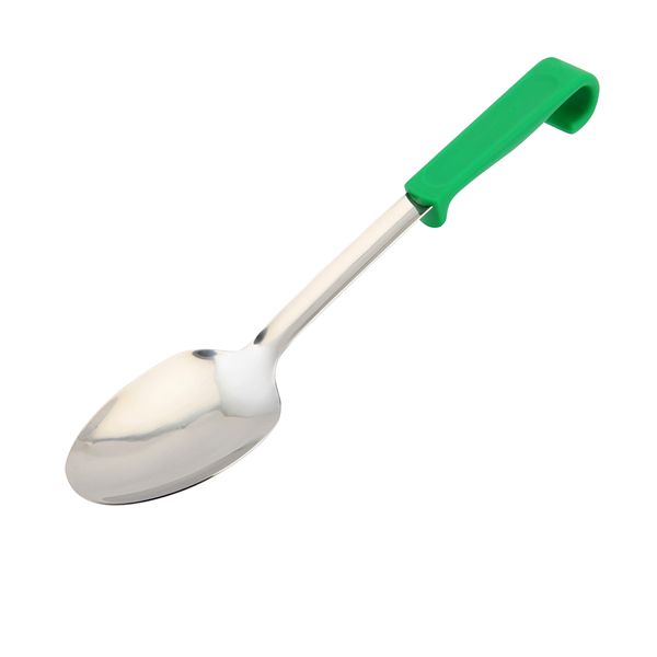 Picture of Genware Plastic Handle Spoon Plain Green