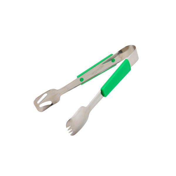 Picture of Genware Plastic Handle Buffet Tongs Green