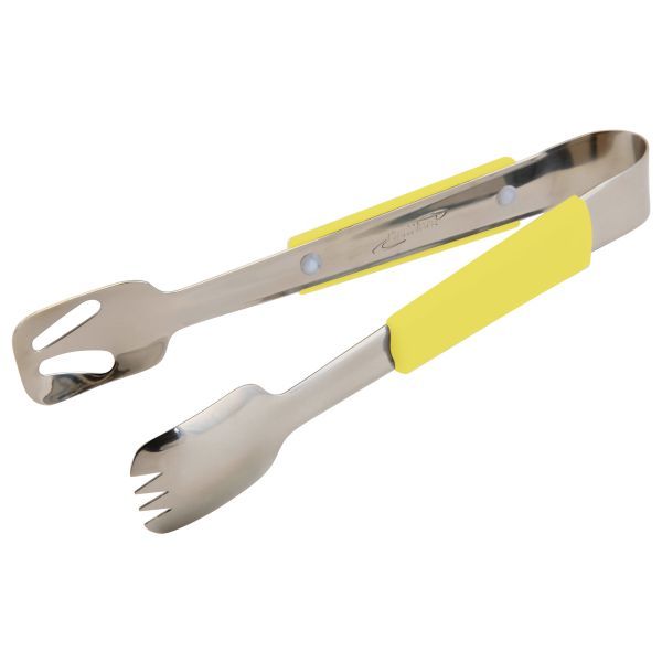 Picture of Genware Plastic Handle Buffet Tongs Yellow