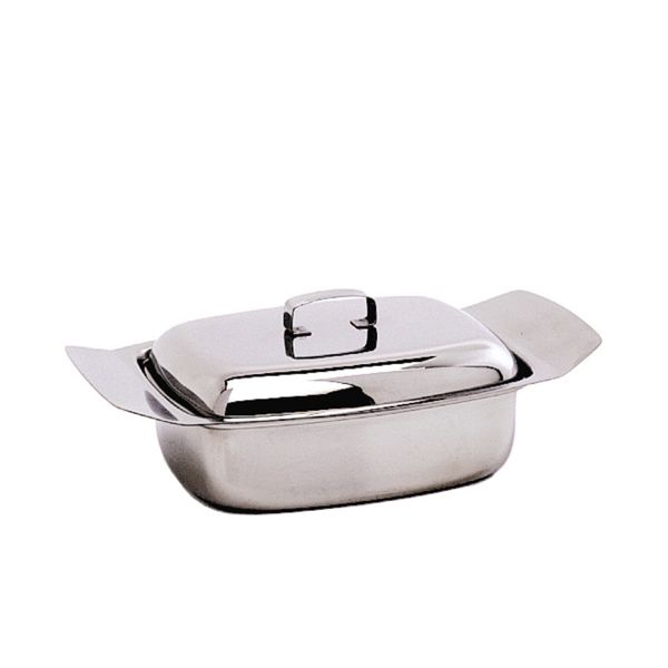 Picture of S/S Butter Dish & Lid 250G (0.5Lb)