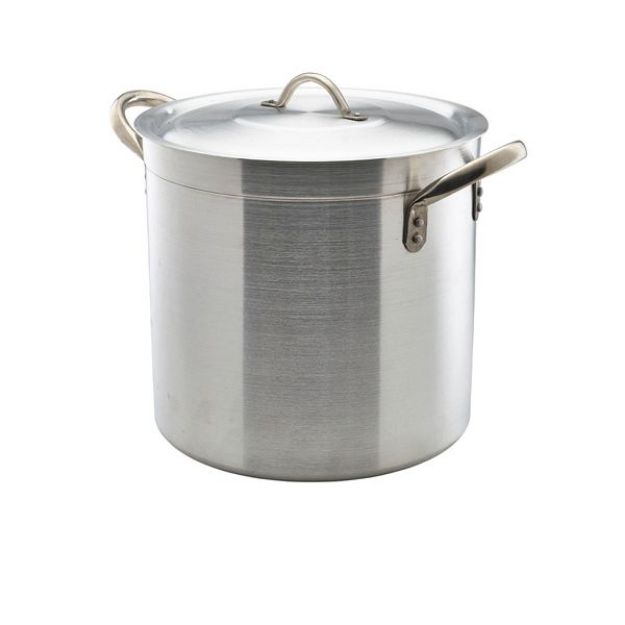 Picture of Aluminium Deep Stockpot With Lid 21Litre