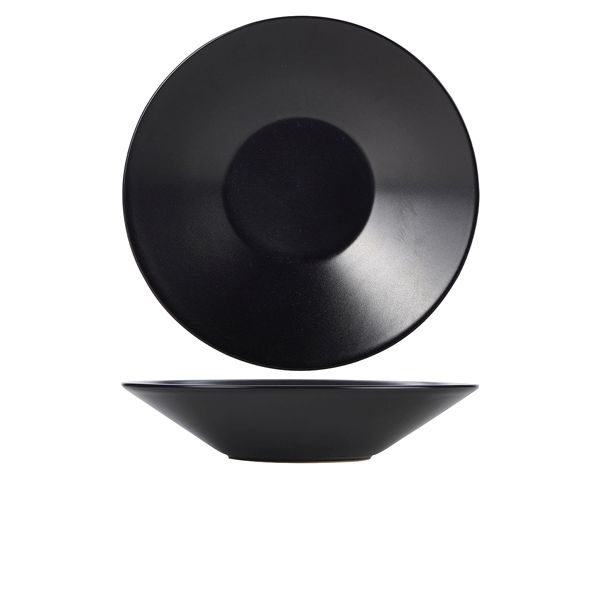 Picture of Luna StoneW Black Soup Plate 23x5cm/9.25x2"