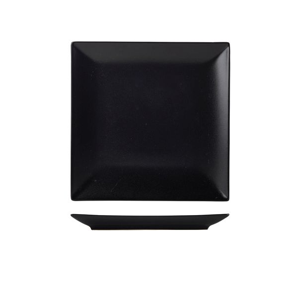 Picture of Luna Stoneware Black Square Plate 24cm/9.5"