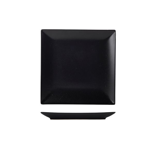 Picture of Luna Stoneware Black Square Plate 21cm/8.25"