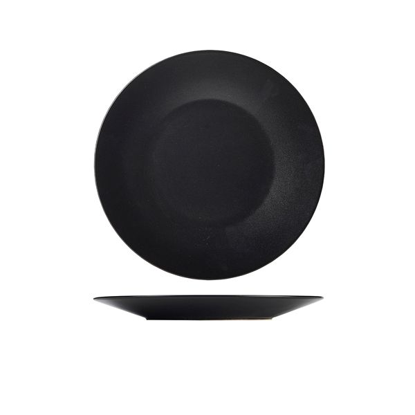 Picture of Luna StoneW Black Wide Rim Plate 25cm/9.75"