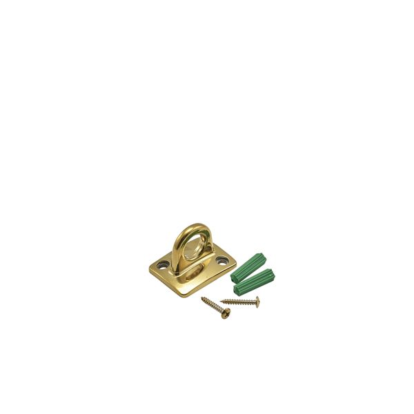 Picture of Brass Plated Wall Attachment For Barrier Rope