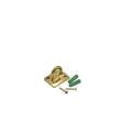 Picture of Brass Plated Wall Attachment For Barrier Rope