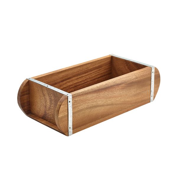 Picture of Acacia Wood Brick Mould Table Caddy