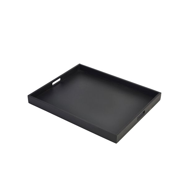 Picture of Solid Black Butlers Tray 49 x 38.5 x 4.5cm